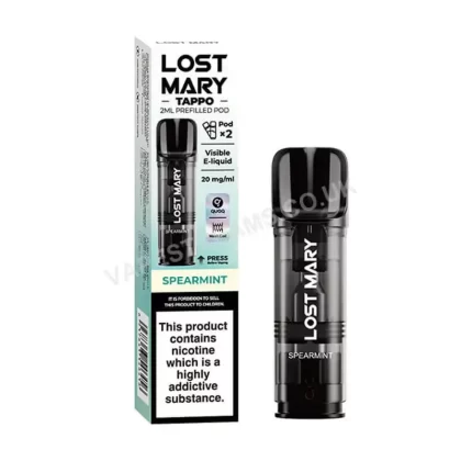 Lost Mary Tappo Spearmint Prefilled Pods - Vapestreams Co