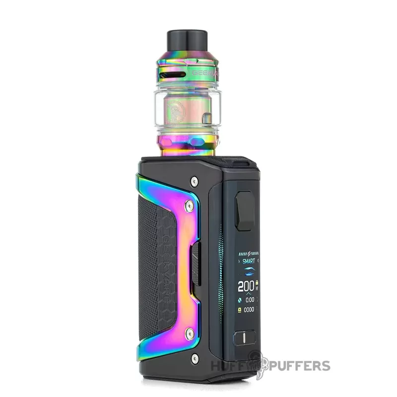 Geekvape Aegis Legend 5 - Option#Kit>Mod OnlyAurora Rainbow>Carbon Black>Earth Brown>Frost Silver>Glacier Green>Racing Gold (Racing Edition)>Turbo Red (Racing Edition)>Twilight Blue