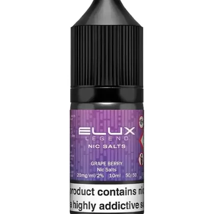Elux Legend Grape Berry Nic Salt Vape Juice - 20mg