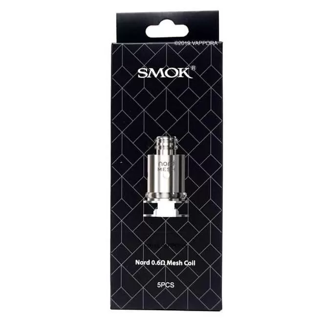 Nord Replacement Coils by SMOK (5 Pack) - 0.6 Ohm - Mesh