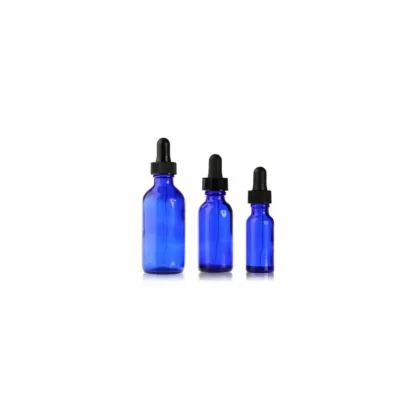 30ML Cobalt Blue Glass Dropper Bottles Child-Resistant 120