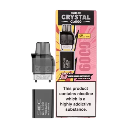 Peach Mango Watermelon SKE Crystal CL6000 Pods - Vapeshop Co