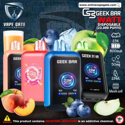 Geek Bar Watt Disposable Vape (23,000 Puffs) - 50 mg / Mixed Berry Ice