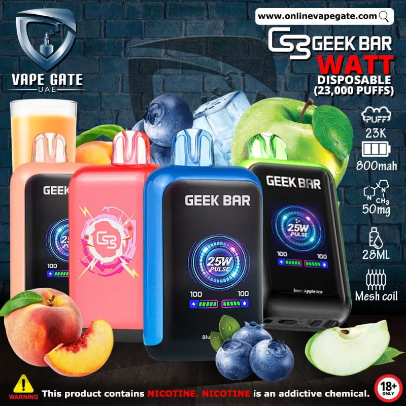 Geek Bar Watt Disposable Vape (23,000 Puffs) - 50 mg / Mixed Berry Ice