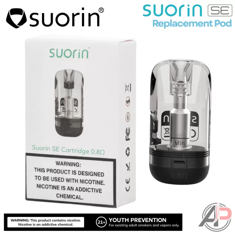 Suorin SE Replacement Pod - SE 0.8ohm 2mL Replacement Pod - 1 Pack, SE 1.2ohm2mL Replacement Pod - 1 Pack - Image 3