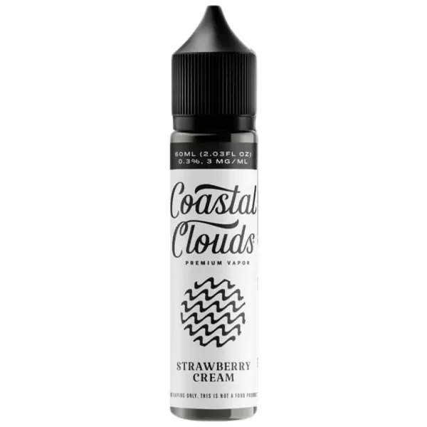 Coastal Clouds – Strawberry Cream – 60mL - Vape Product