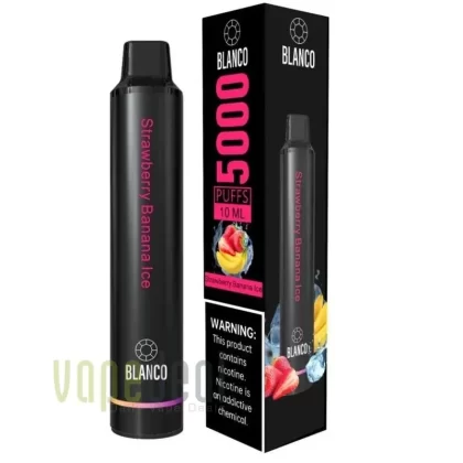 Blanco Rechargeable Disposable 5000 Puffs – Strawberry Banana Ice