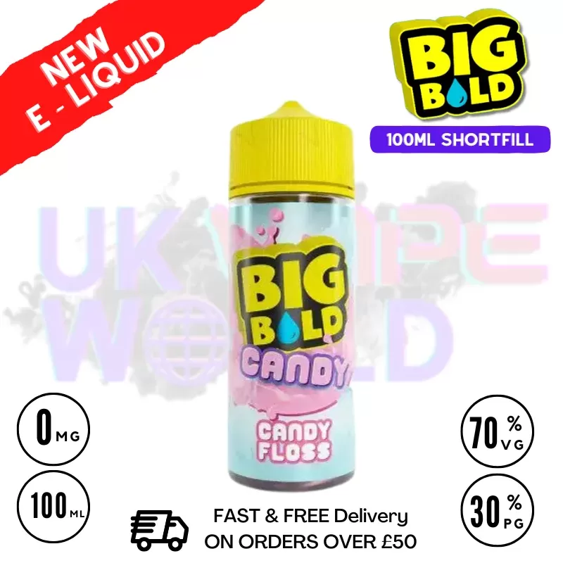 Candy Floss Big Bold Vape Juice 100ml | £9.50 + Nicshots