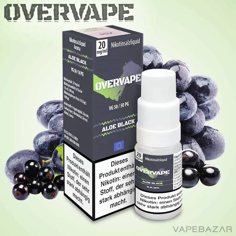 Overvape Nikotinsalz Liquid – Aloe Black - Vapebazar