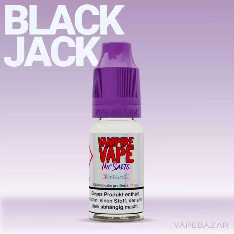 Vampire Vape Nic Salts – Black Jack - Vapebazar - Image 2