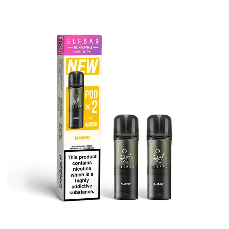 Elf Bar Elfa Pro Mango Prefilled Pod 20mg – 2 Pack