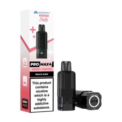 Peach Aura Hayati Pro Max+ Refill Pack - 20mg - Vape Product