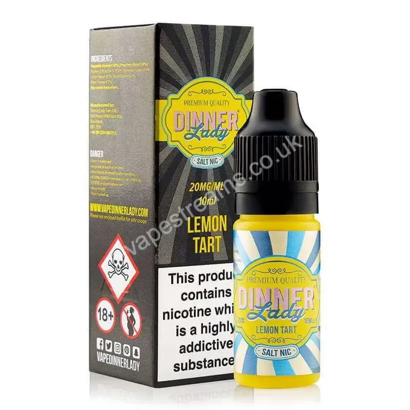 Dinner Lady Lemon Tart Nic Salt E-Liquid - Vapestreams Co
