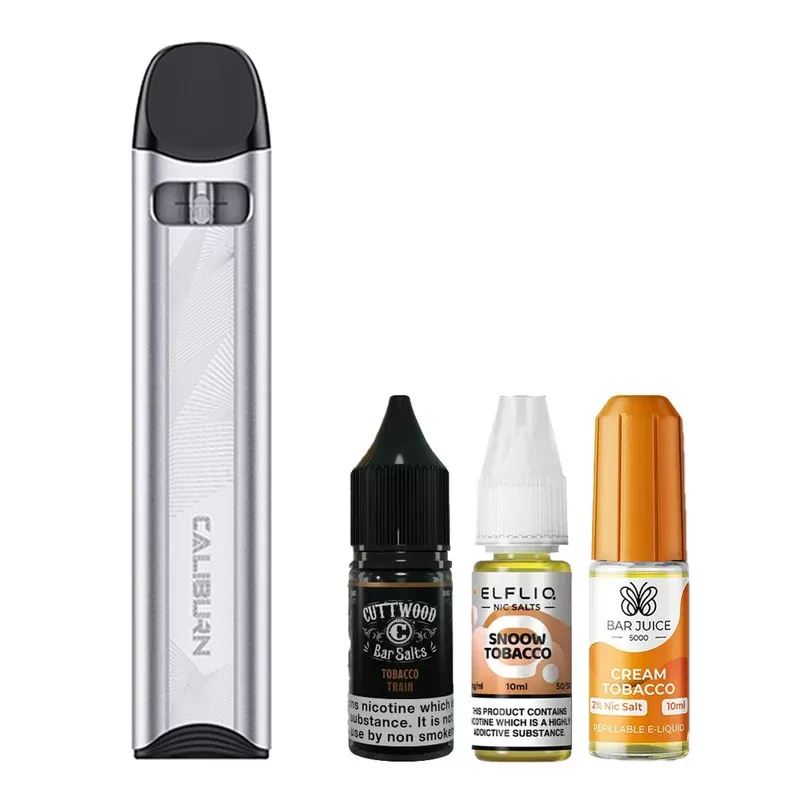 Uwell Caliburn A3S Tobacco Bundle - Colour#Moonlight Silver (948D45)