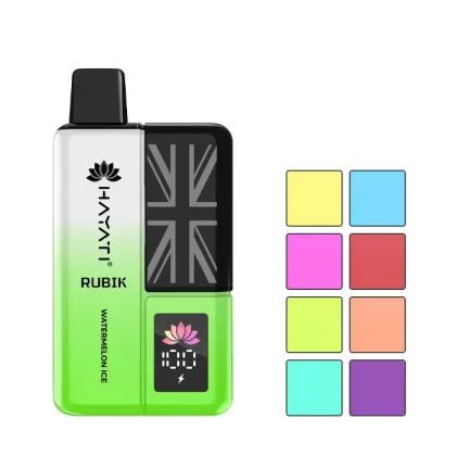 Hayati Rubik 7000 Prefilled Pod Kit - Banana Ice, Blue Razz Cherry