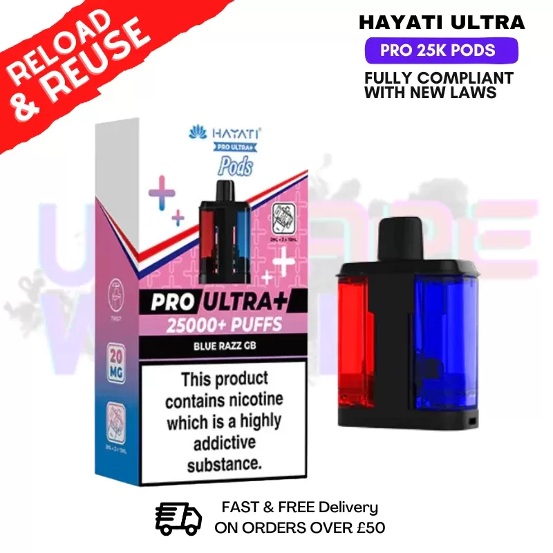 Blue Razz GB Hayati 25K REFIL Pack Replacement Pods