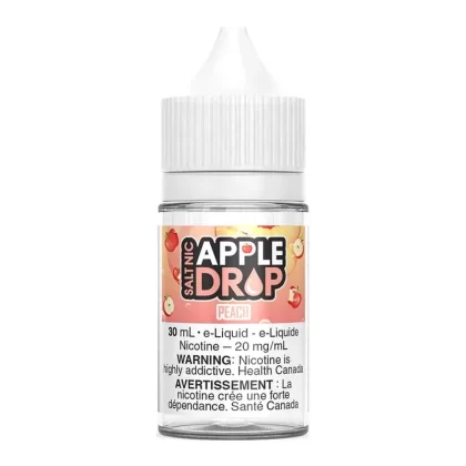 Apple Drop Salt E-Liquid – Peach 30ml - 12mg/ml, 20mg/mL