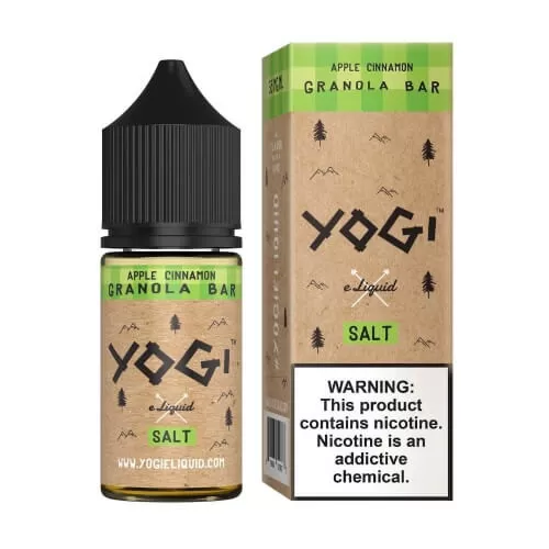 Yogi Salt E-Liquid – Apple Cinnamon Granola Bar 30ml - Vape Product; Vape Product, Vape Product