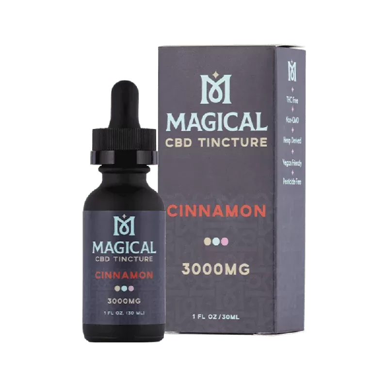 Magical 3000mg CBD Tincture - Flavors#Cinnamon>Mixed Berries>Orange>Peppermint