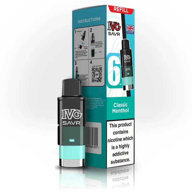 IVG SAVR Classic Menthol Refill - Ecigpremium