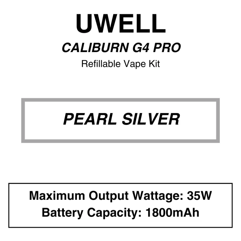 UWELL – Caliburn G4 Pro – Refiilable Starter Kit - Desert Gold, Fantasy Pink - Image 3