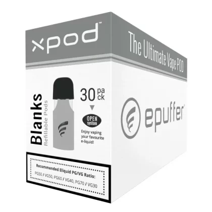 XPOD – Blank Refillable PODS 30-PACK
