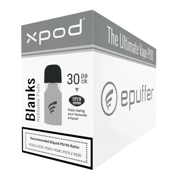 XPOD – Blank Refillable PODS 30-PACK