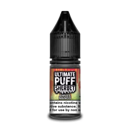 Ultimate Puff Sherbet Apple and Mango 10ml Vape Juice - 10 Pack - Strength 12mg