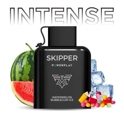 Skipper Powerplay Intense – Watermelon Bubblegum Ice Disposable Pod (16000 Puff) (50Mg)