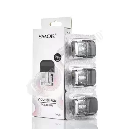 SMOK Novo X Replacement Pod - Size#3 Pack~Resistance#DC 0.8 Ohm MTL>0.8 Ohm Mesh