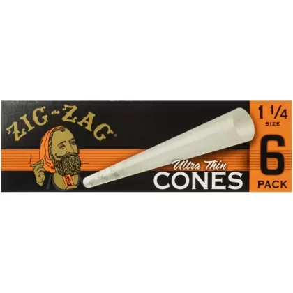 Zig Zag Ultra Thin Cones 1 1/4 6pk - Ejuicewarehouse