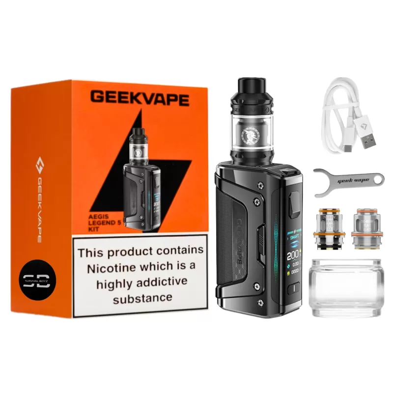 Geek Vape Aegis Legend 5 Vape Kit – 200W - Agadirvapes Ma