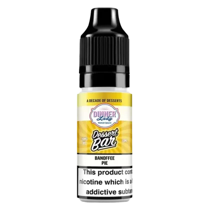 Dinner Lady Dessert Bar Salts Banoffee Pie Nic Salt - Strength#10mg>20mg