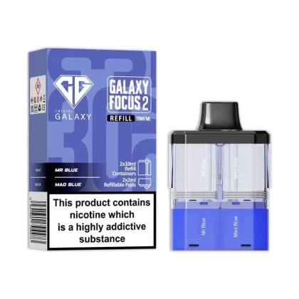 Crystal Galaxy Focus 2 Prefilled Pods - Cream Tobacco / Hazelnut Tobacco
