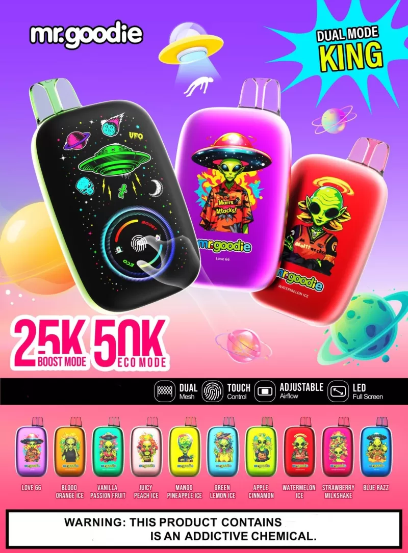 Mr.Goodie Dual Mode King 50K Disposable Kit(50000 puffs) - Blue Razz / 50mg / CN-SZ Warehouse - Image 2