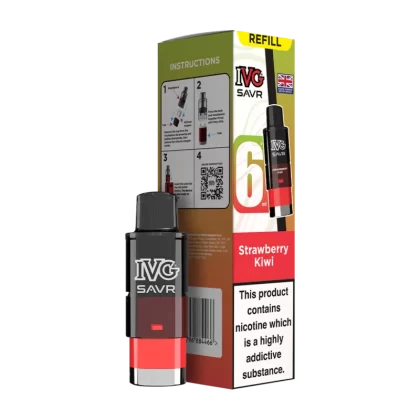Strawberry Kiwi IVG SAVR Refill Pack - Ecigwizard