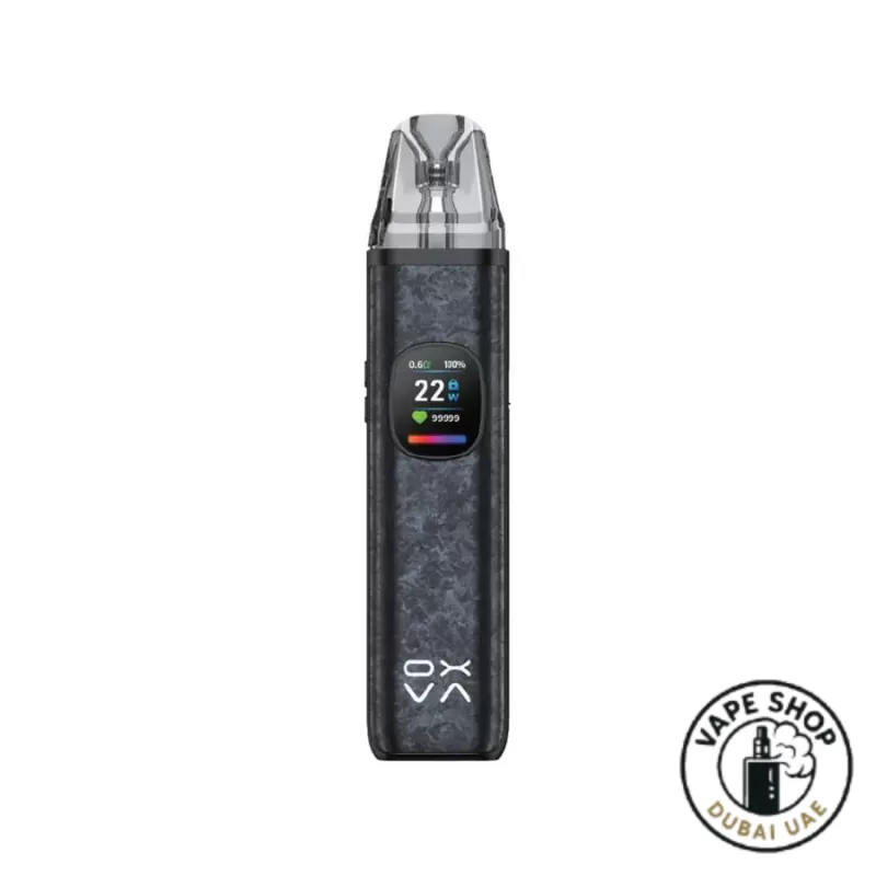 OXVA Xlim Pro 2 DNA Kit 30W In Dubai - Frost Titanium Blue, Luminous Forged Carbon Fiber – Daylight State - Image 2