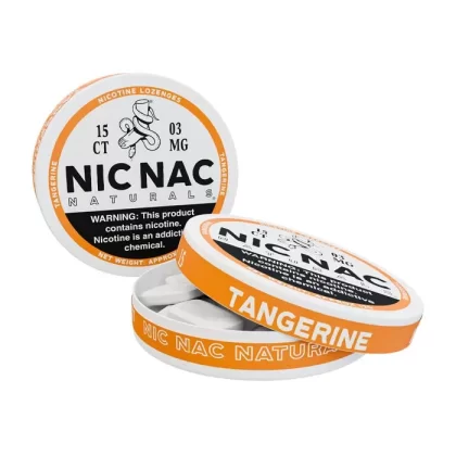 Nic Nac Tangerine Nicotine Lozenges - 3 mg – Low Strength, 6 mg – Medium Strength