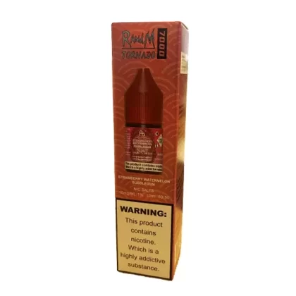 STRAWBERRY WATERMELON BUBBLEGUM NICOTINE SALT E-LIQUID BY R AND M