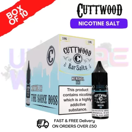 Menthol ICE Cuttwood Bar Salt BOX OF 10