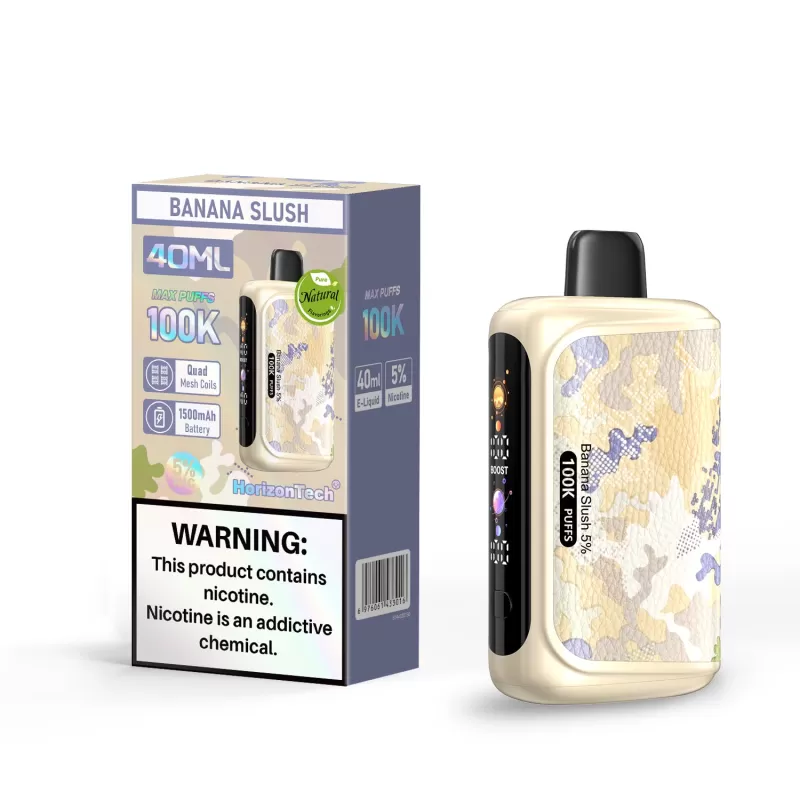 HorizonTech 100K "Slushie Series" Disposable Device - 100,000 Puffs - Mango Slush (Slush Series) - Image 2