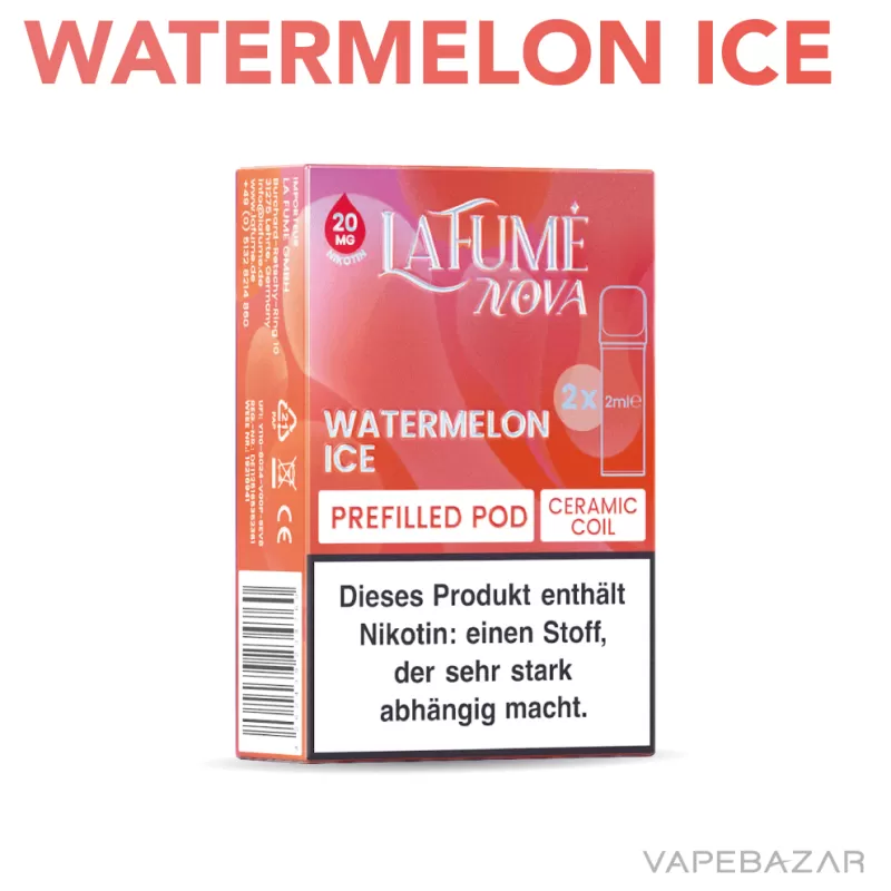 La Fume Nova Pods – Watermelon Ice (2er Pack) - La Fume / Propylenglykol / Aromastoffe / Nikotin / Glycerin - Image 2