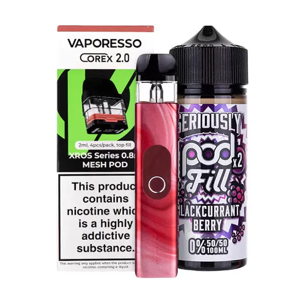 Vaporesso XROS 4 Nicotine Free Bundle - Champagne Gold / 0.6ohm (Mesh)