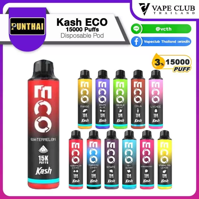ECO Kash 15000 Puffs Disposable Pod - Vapeclubth
