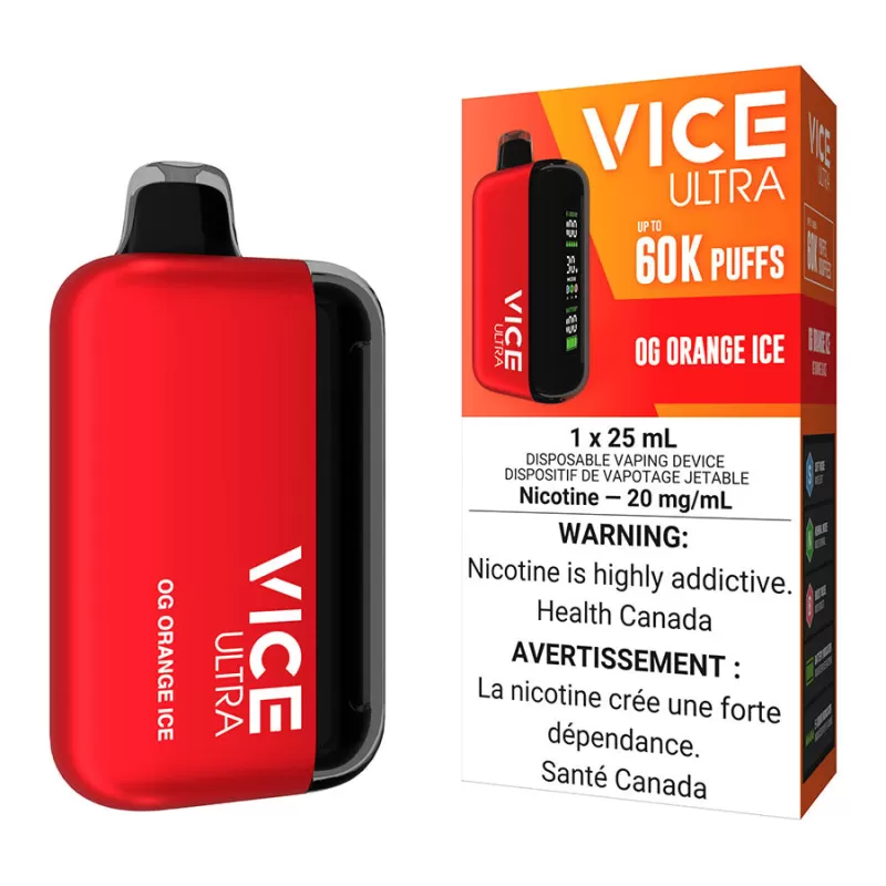 Vice Ultra Disposable Vape Device - OG Orange Ice - 20mg/ml