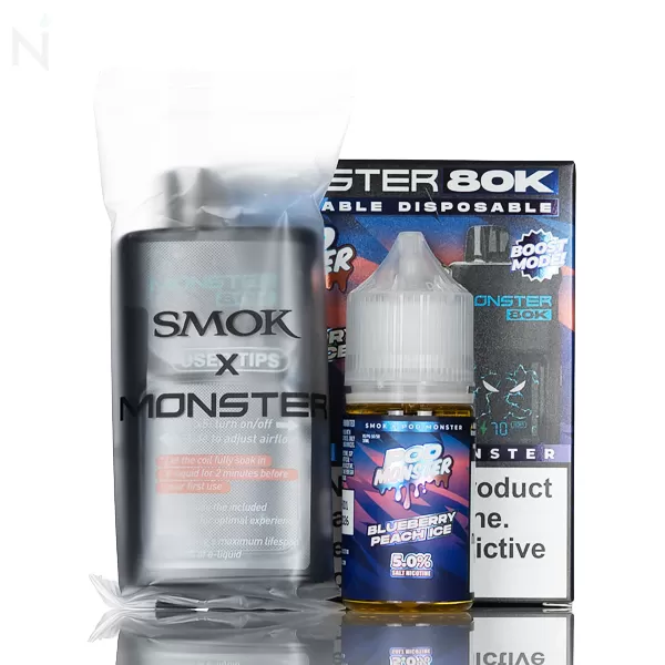 SMOK x Pod Monster 80K Puffs Refillable Disposable - Strawberry Ice - Image 2