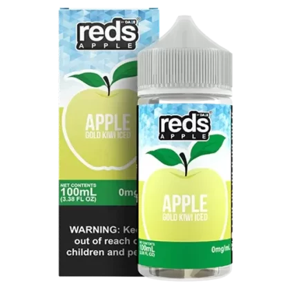 100ML | Iced Apple Gold Kiwi by 7Daze Reds Apple