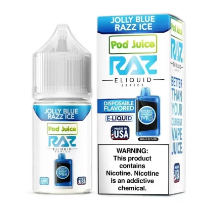 Jolly Blue Razz ICE SALT – Pod Juice x Raz E-Liquid – 30mL