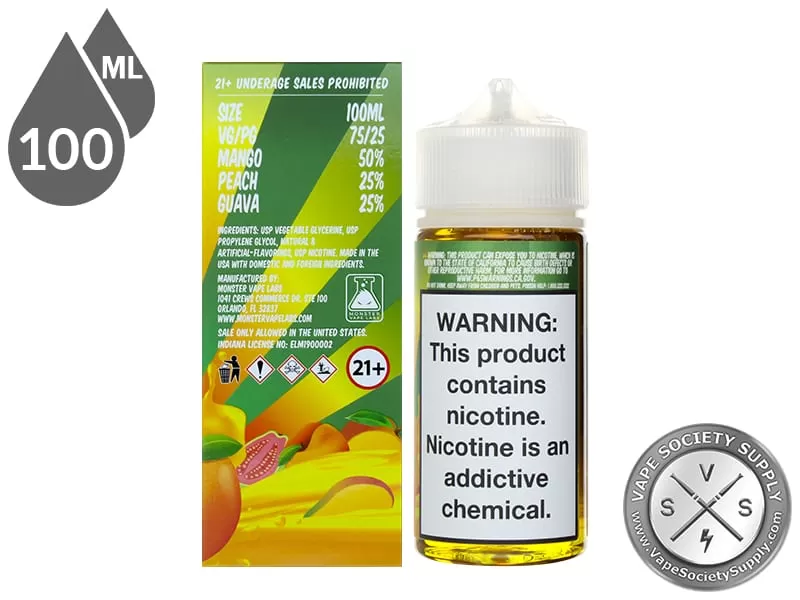 Mango Peach Guava Fruit Monster 100ml - Image 3
