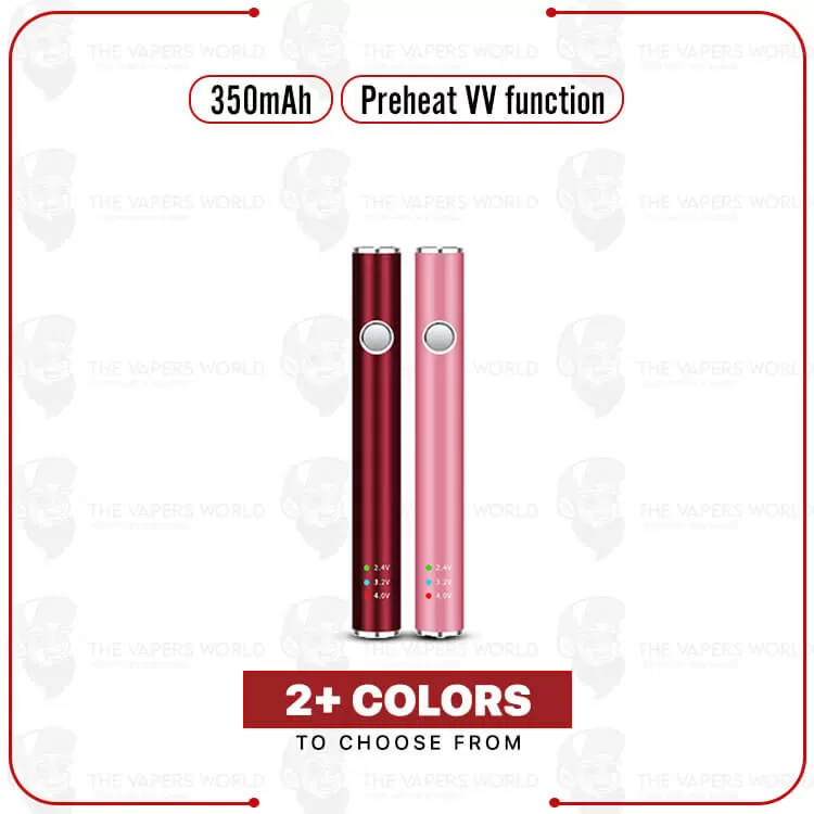 Leaf Buddi Max Passthrough USB Battery Kit – 350mAh - Red, Blue (D1443F)
